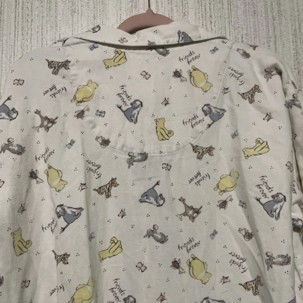 Vintage Disney Size Large Nightgown Sleep Shirt Winnie The Pooh - Picture 10 of 10